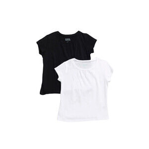 Harper Canyon Short Sleeve T-Shirt Pack Of 2 (Grey And Black) Size 3